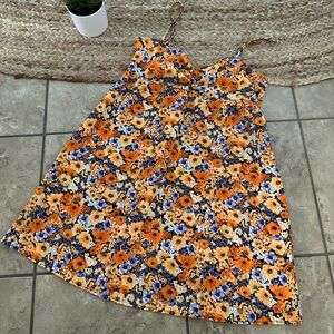 FLORAL MINI TANK DRESS